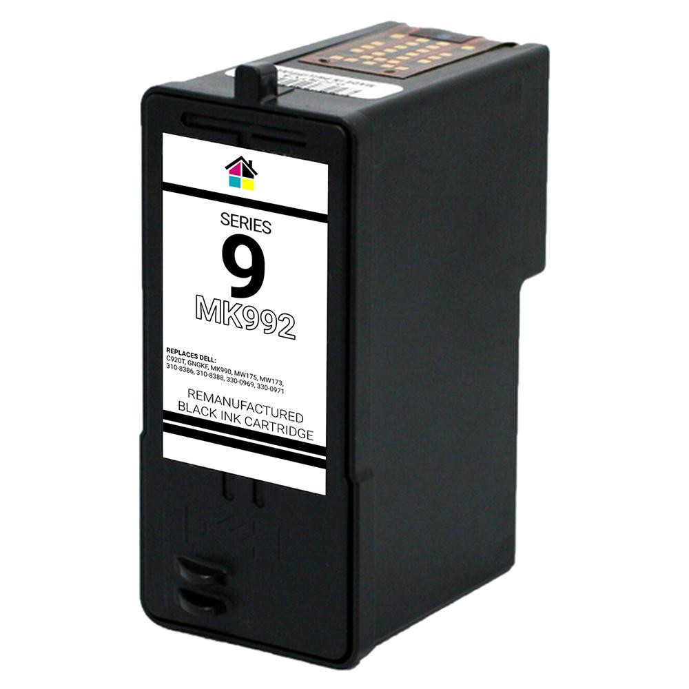 Genuine Dell Series 10 Black Ink Cartridge (YY640 / GM720) – High Yield, Works With Dell 928 Printer