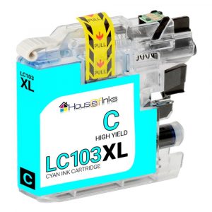 Brother LC103C Compatible High Yield Cyan Ink Cartridge (LC103 Series)
