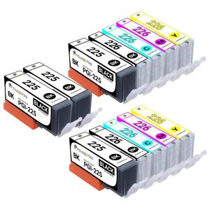 Canon Compatible Ink Cartridge 12PK – 4 PGI225 & 2ea. CLI226 BCMY