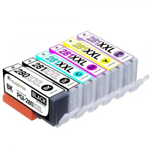 Canon Compatible Ink Cartridge 6PK ?Ã» PGI280XXL & 1ea. CLI281XXL BCMY + Photo Blue