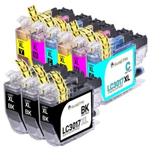 Brother LC3017 HY Compatible Ink Cartridge 9PK – 2 Sets BCMY + 1 Black