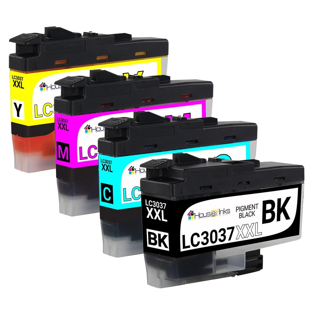 Brother LC3037 Super HY Compatible Ink Cartridge 4PK Set – 1ea. BCMY