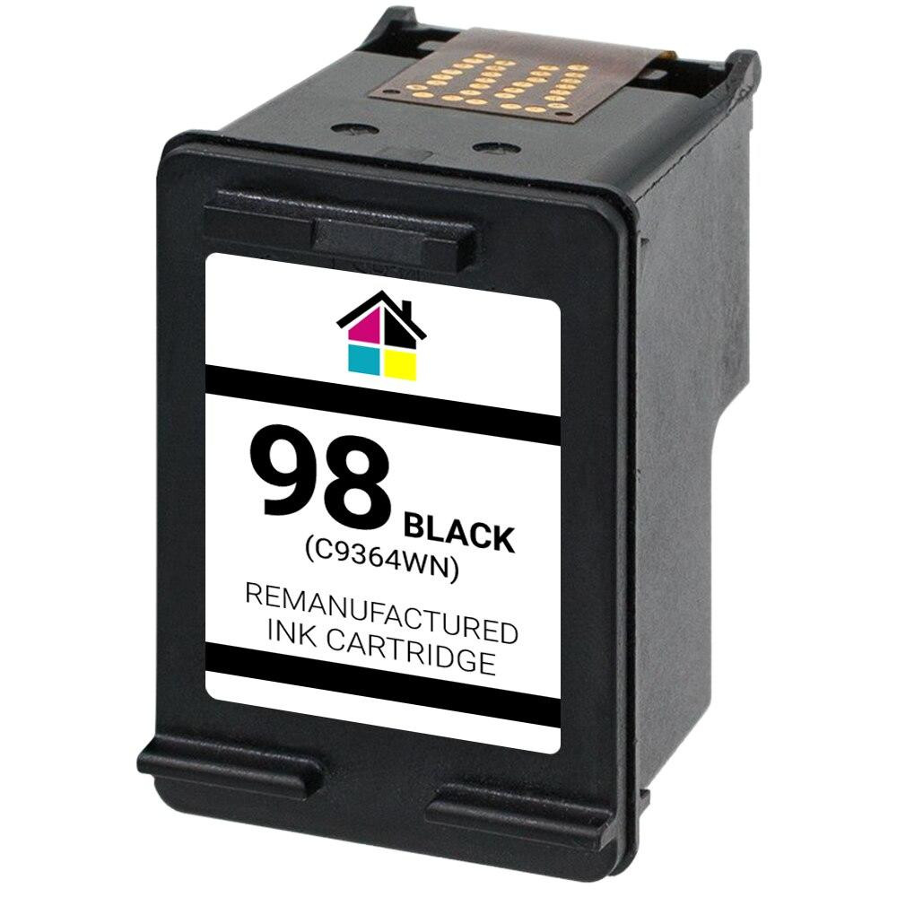 3-Pack Inksmile Remanufactured HP 98 Black Ink Cartridges – For HP Printers