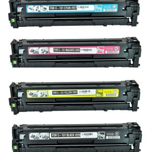 Canon 131 Replacement Toner Cartridges 4PK (1ea. BCMY) Combo