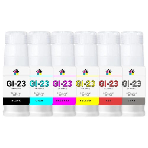 Canon NC-GI-23 6 Pack (BCMYRG) Compatible Ink Cartridge