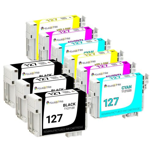 Epson 127 Series Extra HY Remanufactured Ink Cartridges 9PK (3B, 2ea. CMY) Combo