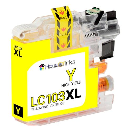Brother LC103Y Compatible High Yield Yellow Ink Cartridge (LC103 Series)