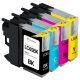 Brother LC-65 (LC65) High Yield Compatible Ink Cartridges 4PK (1ea. BCMY) Combo