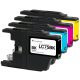 Brother LC-75 (LC75) High Yield Compatible Ink Cartridges 4PK (1ea. BCMY) Combo
