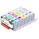 Canon CLI8 Compatible Ink Cartridge 6PK – 1ea. BCMY, Photo Cyan, Photo Magenta