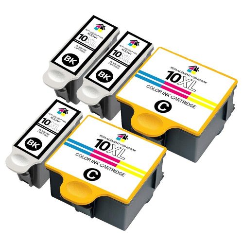 Kodak 10XL High Yield Compatible Ink Cartridges 5PK – 3 Black, 2 Color