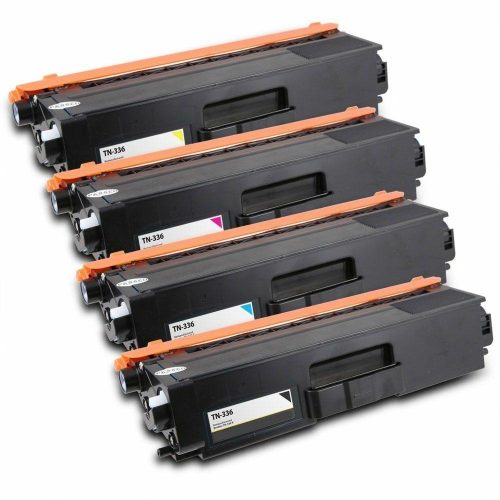 Brother TN336 High Yield Replacement Toner Cartridges 4PK (1ea. BCMY) Combo