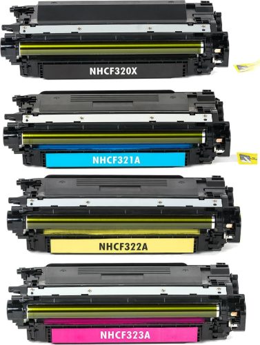 HP 653X/653A Replacement Toner Cartridges 4PK (1ea. BCMY) Combo