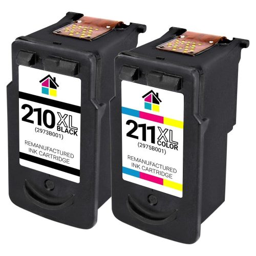 Canon PG210XL & CL211XL HY Remanufactured Ink Cartridges 2PK – 1B, 1C