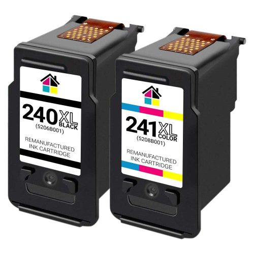 Canon PG240XL & CL241XL HY Remanufactured Ink Cartridges 2PK – 1B, 1C