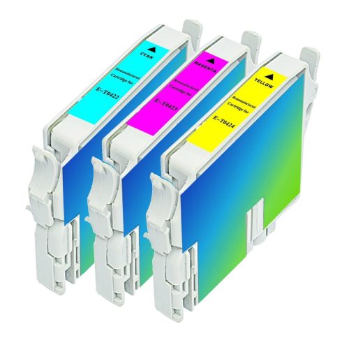 Epson 42 Series Remanufactured Ink Cartridges 3PK – Cyan, Magenta, Yellow