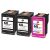 HP 60 (CC640WN/CC643WN) Remanufactured Ink Cartridges 3PK – 2 Black, 1 Color