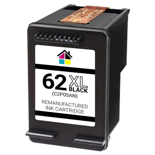 HP 62XL (C2P05AN) High Yield Black Remanufactured Ink Cartridge