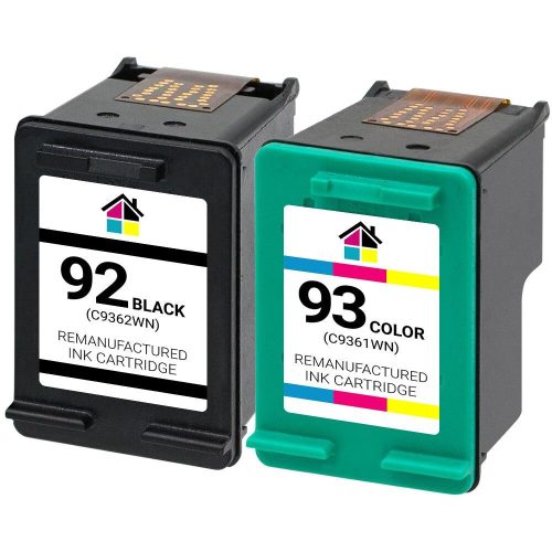 HP 92 & 93 (C9362WN/C9361WN) Remanufactured Ink Cartridges 2PK – 1B, 1C