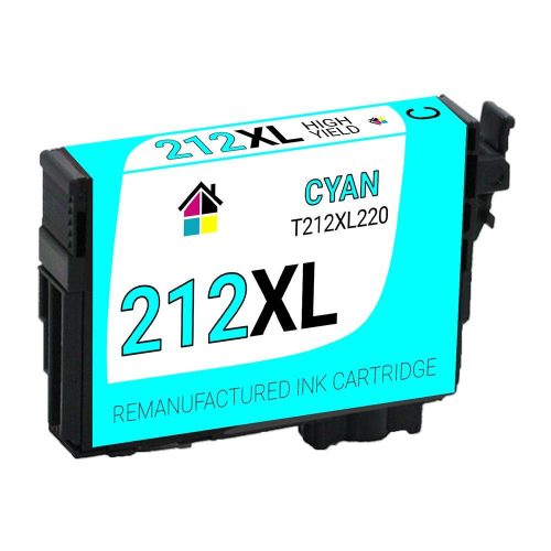 Epson 212XL (T212XL220) High Yield Cyan Remanufactured Ink Cartridge