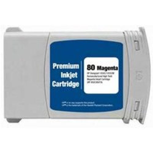 Compatible Magenta HP 80 High Yield Ink Cartridge (Replaces HP C4847A) (350ml)